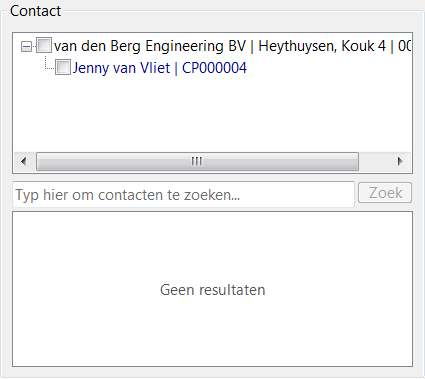 E-mailadres in e-mailbericht is gelijk aan een e-mailadres van een contact