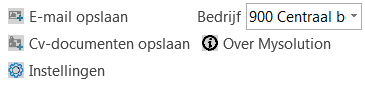 Knoppen Outlook Add-in