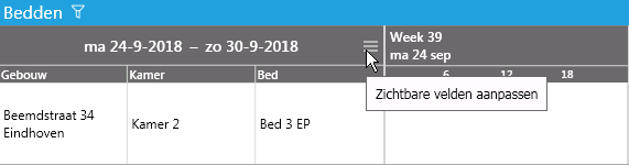 Velden toevoegen aan pagina Beheer gebouwen