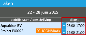 Diensten bij een planningstaak (dichtgeklapt)